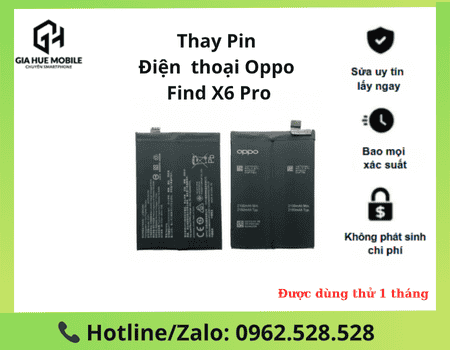 Thay pin OPPO Find X6 Pro