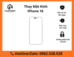 Thay mặt kính iPhone 16