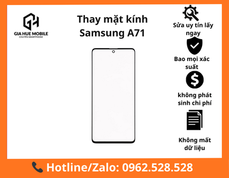 Thay mặt kính Samsung A71