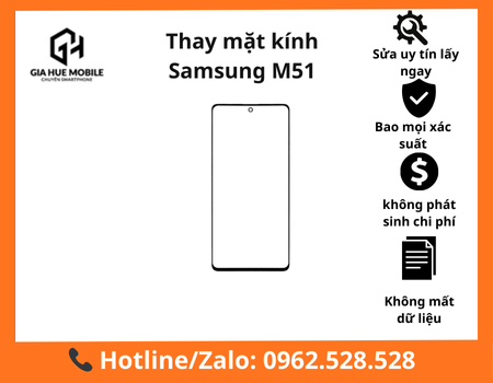 Thay mặt kính Samsung M51